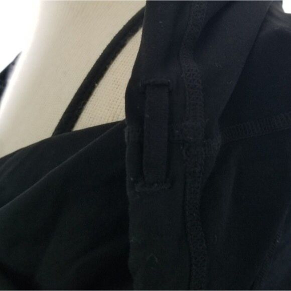 Lululemon Black Rehearsal Balletcore Faux Wrap Bust Baby Doll Y2K Tank Size 8 - Picture 11 of 12